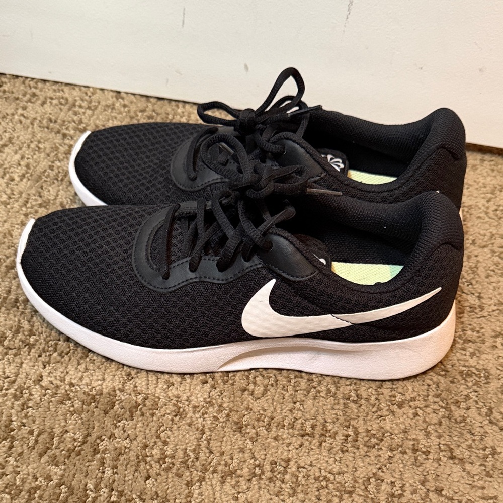 Nike Black Mesh Sneakers with White Accents